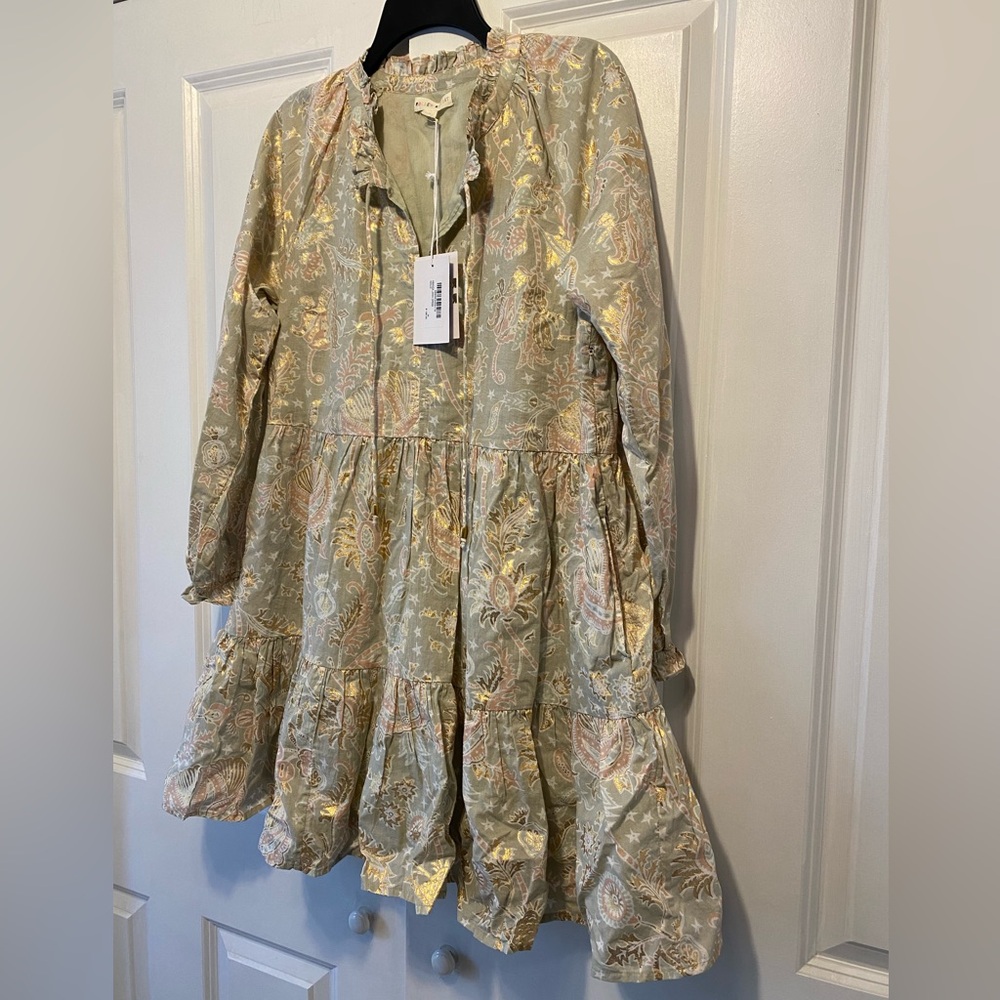 New with Tags Roller Rabbit Gold Amanda Janni Dress